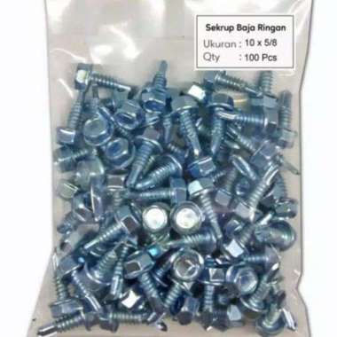 (100) BAUT ROOFING TASO BAUT BAJA RINGAN 10X16 MM 100 pcs 10x16 mm