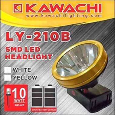 KAWACHI Senter Kepala LY-210B Cahaya Kuning / Senter Kepala 10Watt (LED Super Headlight)