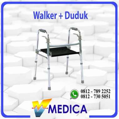 (Instant) Walker Duduk Gea / Alat Bantu Jalan / Walker Geser