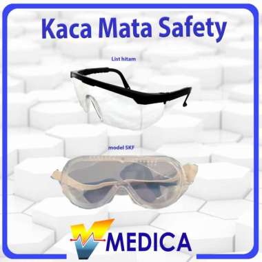 KacaMata Safety Bening Eco Clear / Pelindung Mata / Anti Debu safety SKF
