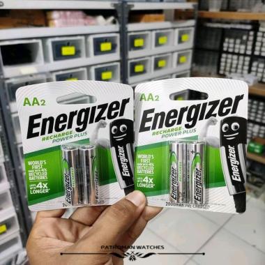 BATERAI BATTERY BATRE ENERGIZER RECHARGE POWER PLUS AA A2 HR6 CAS ORI