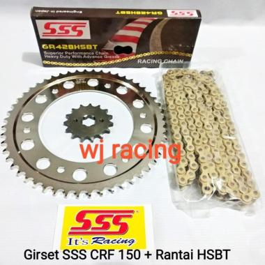 Gear Set SSS CRF 150 Rantai SSS HSBT 15 53