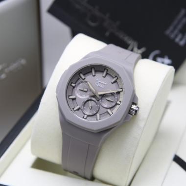 JAM TANGAN WANITA ALEXANDRE CHRISTIE AC 6590 AC6590 RUBBER ORIGINAL DARK GREY