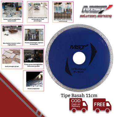 MST Mata Potong Keramik Basah 110mm / BLUE WET DIAMOND BLADE