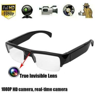 Spy Camera kacamata Full HD 1080p Kamera Kaca Mata Pengintai Mata mata Rahasia Mini Tersembunyi Acti