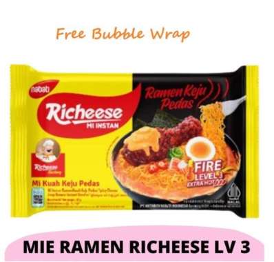 Richeese Mie Goreng Mie Ramen Level Pedas Goreng Lv3