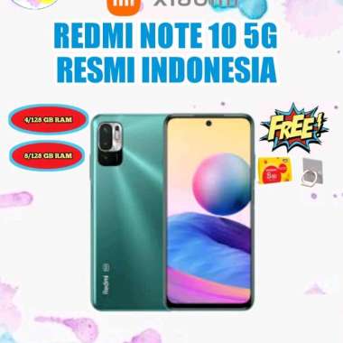 XIAOMI REDMI NOTE 10 5G RAM 8/128GB ( RAM 8GB & INTERNAL 128GB) GARANSI RESMI 8/128 Aurora Green