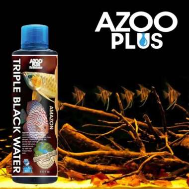 Azoo Plus Triple Black Water 120 ml ideal untuk Discus,Cichlid Amerika