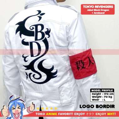 Jaket Parka Jubah Black Dragon Tokyo Revengers Inui Kokonoi Cosplay XL