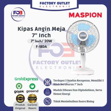 MASPION F-18DA F - 18DA Desk Fan Kipas Angin Meja 7" Inch