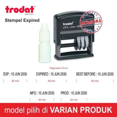 Stempel Expired / stempel Kadaluarsa dengan tinta khusus plastik EXPIRED