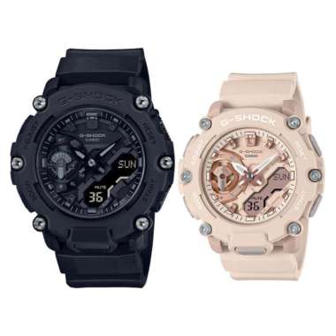 JAM TANGAN COUPLE ORIGINAL CASIO GA 2200BB 1ADR WITH CASIO GMA S2200M 4ADR JAM COUPLE ORIGINAL CASIO