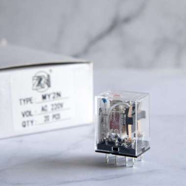 Relay MY2 MY2N 220V 220 Volt V 220Volt Hitam