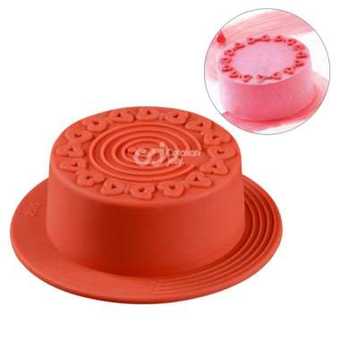 Cetakan Jelly Cetakan Silikon Kue Cake Jelly Puding Bolu Mini Love Ribbon Style
