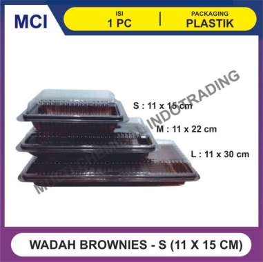 WADAH MIKA BROWNIES - S (11 X 15 CM) / WADAH BROWNIES / WADAH MIKA