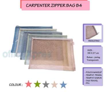 Zipper Bag B4 / Map Zipper / Map Jaring / Zipper Map / Tas Jaring Resleting / Pouch / Map File B4 Hi