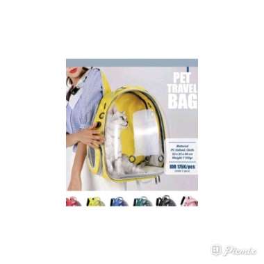 TAS RANSEL DOG CAT TRANSPARENT