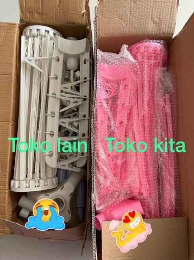 Jemuran baju Jemuran pakaian bayi gantungan baju stand hanger jemuran pink