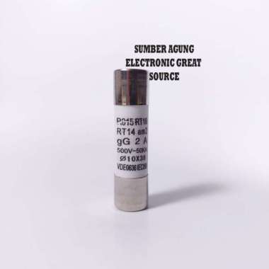 Fuse Keramik 2A R015 RT18 RT14 am2 gG 2 Ampere 500V 10x38 Sekring Ceramic