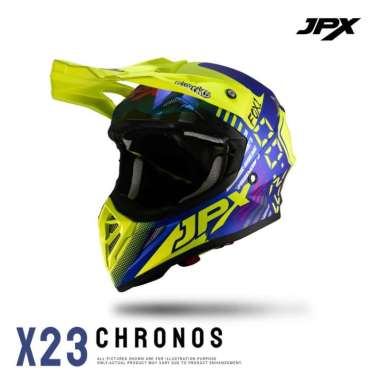 Helm JPX Cross Full Face X23 Chronos L pepsi blue doff