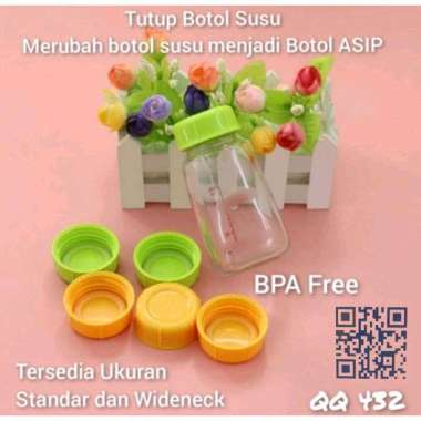 Tutup Botol Susu Merubah Botol susu menjadi Botol ASI Botol ASIP Tutup Wideneck 5cm