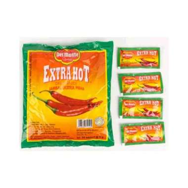 Delmonte Saos Sambal Exstra hot sachet / Delmonte pedas sachet 24 x 8g / 1 pak delmonte pedas sachet