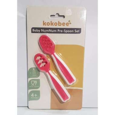 Kokobee Baby Pre-Spoon Set / Sendok Makan Bayi / Training Spoon /BLW / Dips Glacier spoon / numnum t