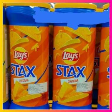 Lays Lay Stax Chips Cheddar Keju 155Gr Snack Potato