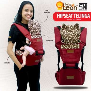 ZS BABY LEON Gendongan Hipseat Bayi Baby Carrier Gendongan Duduk BY-479 - 6011-Black Maroon