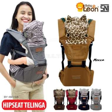 ZS BABY LEON Gendongan Hipseat Bayi Baby Carrier Gendongan Duduk BY-479 - 6011-Black Mocca