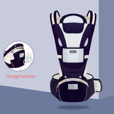 ZS Baby Carrier Premium 4 in 1/Gendongan Bayi/Hip Seat/ Aixinta Aixintu - Tosca Navy