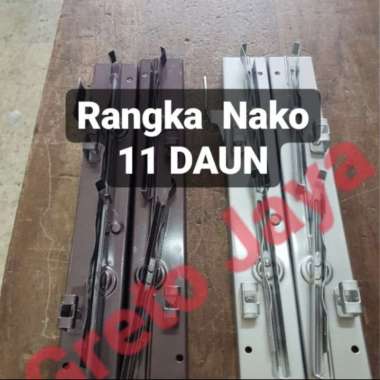 ( 11 Daun ) Bingkai Nako Jendela Kisi Besi Rangka Kaca Teralis Tralis CIKO SILVER
