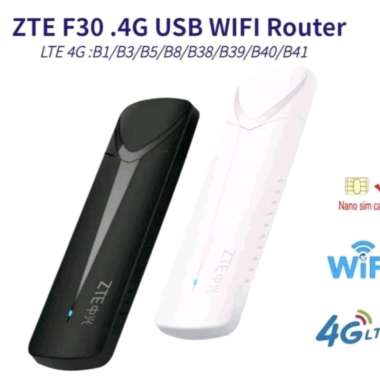 Modem usb 4G LTE ZTE F30 wifi router 150Mbps putih