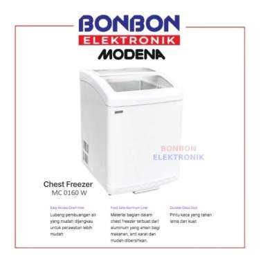 Modena Chest Freezer 156 Liter MC 0160 W / MC0160 Cooler Box