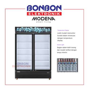 Modena Showcase Cooler 1200 Liter SC 2201 L / SC2201L Freezer Minuman