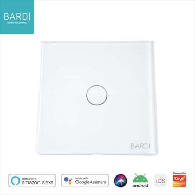 BARDI Smart Wall Switch EU 1 Gang - White Putih