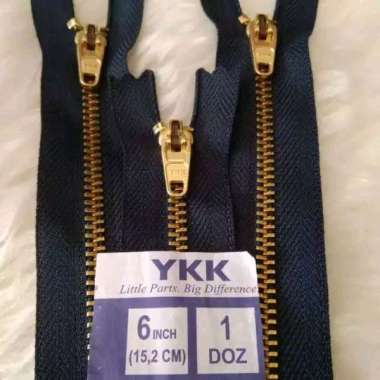 Resleting ORIGINAL YKK KEPALA KUNINGAN ASLI - celana jeans - levi's - celana dalam 5 inchi