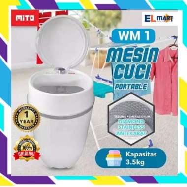 ZS MITO mesin cuci portable 3,5k WM1 / mesin cuci mini mito 170 watt WM 1