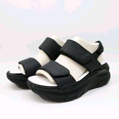 Sandal Wanita Skechers D'lux Walker Fresh Outlook Black Original 40