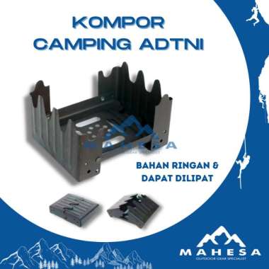 Kompor Lapangan Besi Lipat Parafin TNI Survival Tool Kit Outdoor