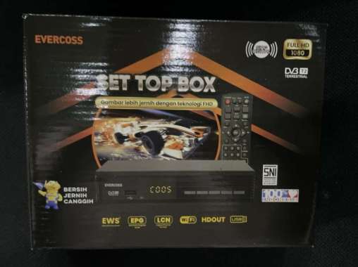 ZS Set Top Box STB Evercoss DVB-T2 TV Digital Full HD Wifi Youtube USB - STB STB