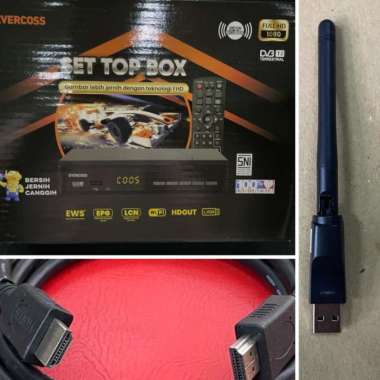 ZS Set Top Box STB Evercoss DVB-T2 TV Digital Full HD Wifi Youtube USB - STB STB+Dongle+HDMI