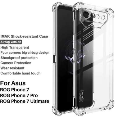 Case Asus ROG Phone 7/Pro/Ultimate IMAK Shockproof AirBags Casing ROG 7 Pro/7 Ultimate Clear