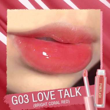 PINKFLASH OhMyGloss Moisturizing Shine and Shimmer Plumping Lip Gloss Lip Care Glasir Bibir G03