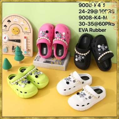 Sandal Jelly Baim Model Crocs Balance Mutiara Jibbitz Import Eva Rubber Kuat Elastis Ringan Anak Ana