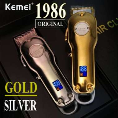 Km1986 Kemei 1986 Original Mesin Cukuran Rambut Km-1986 Gold Grosir Kode Br02
