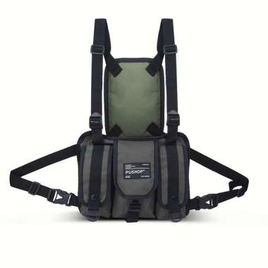 Tas Selempang Tas Dada Tactical Outdoor PUSHOP AUTHENTIC Genn ABU