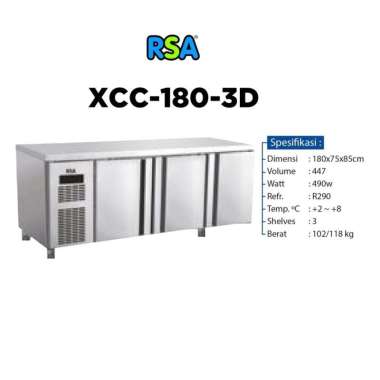 RSA XCC1803D S/S UNDERCOUNTER CHILLER XCC-180-3D
