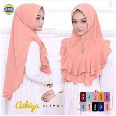 KHIMAR AZKYA REMPEL MUSLIM WANITA JILBAB BRANDED PAKAIAN MUSLIM SALEM
