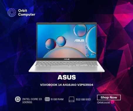ASUS VivoBook 14 A416JAO VIPS3504 IntelĀ® Coreā¢i3 1005G1 8GB 512 SSD
